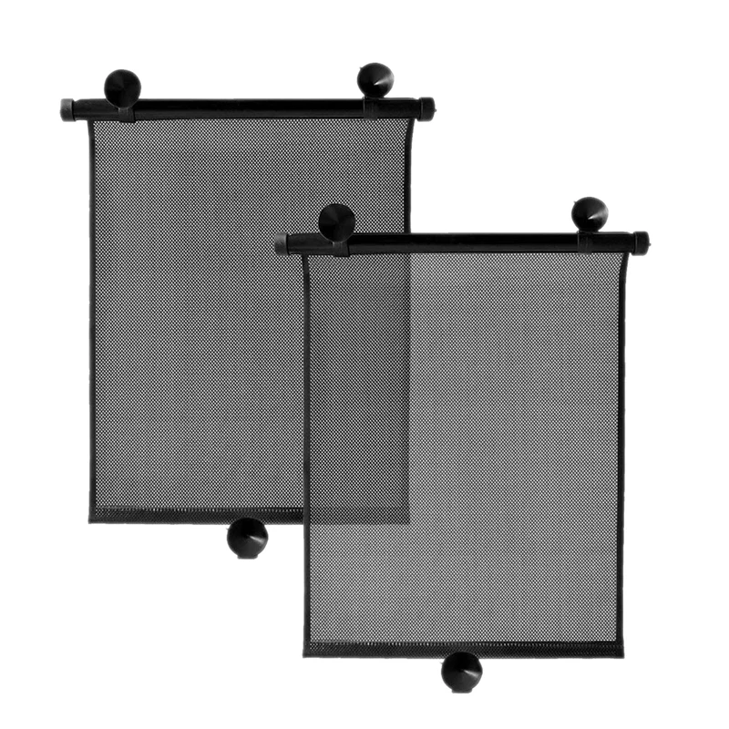 

Car Side Window Sun Shade [2 Pack] Universal Car Window Roller Shade, Retractable Car Sunshade For Side Window With Sunction Cup