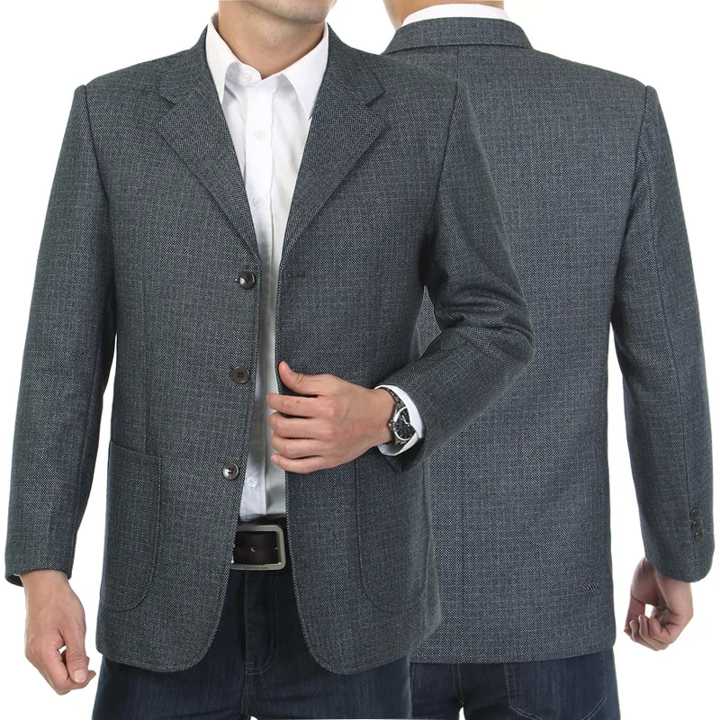 

Middle-aged Leisure Suits for Men Spring And Autumn New Style Business MEN'S Suit Middle-aged Daddy Clothes Coat