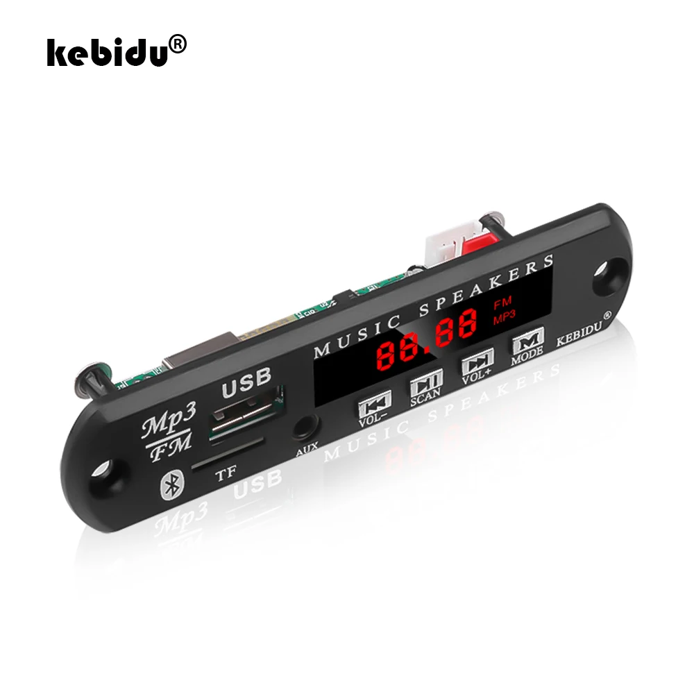 Kebidu Bluetooth DC 5 в MP3 WMA декодер плата беспроводные автомобильные аудиомодули USB FM TF