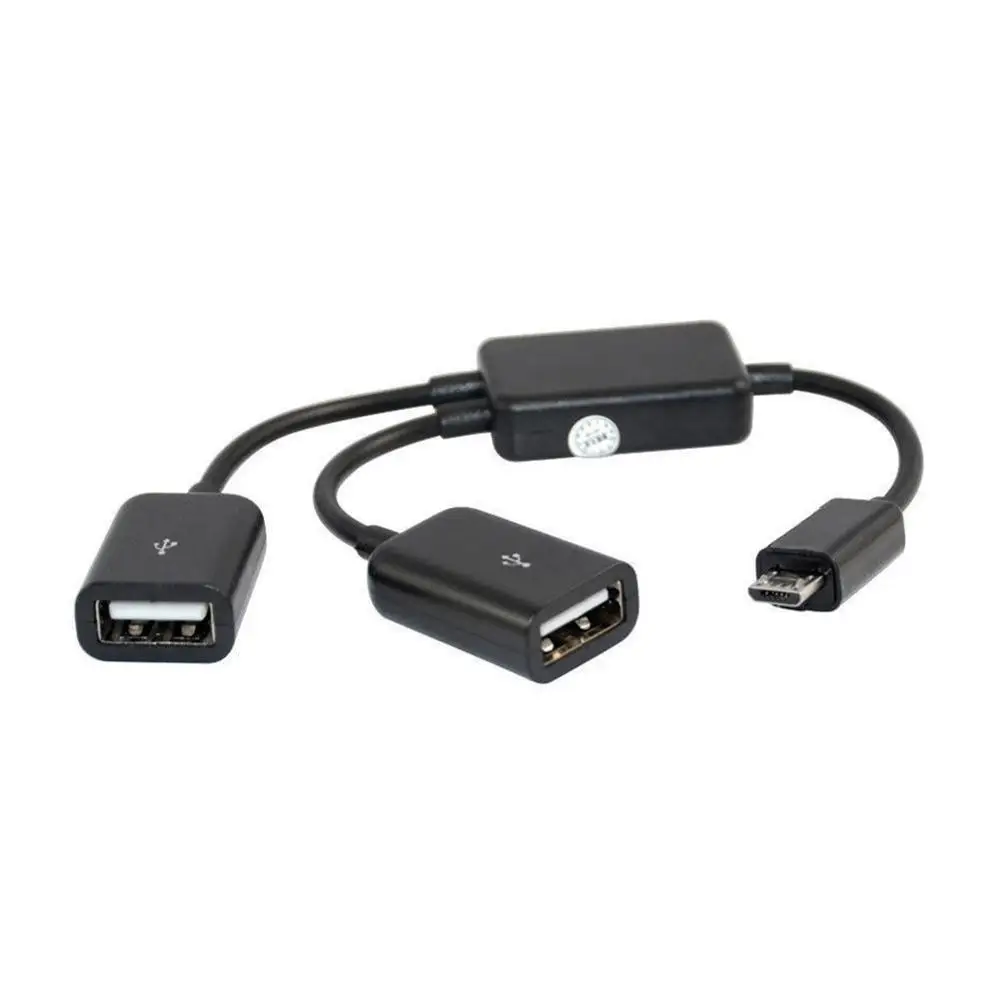 Micro USB/type C naar 2 OTG двухпортовый концентратор Кабель Y Разветвитель Micro-usb type-C адаптер конвертер для планшета Android Muis Toetsenbo