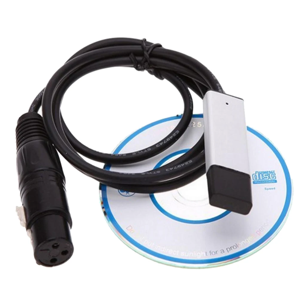 Stage Lighting Controller Dimmer Interface Adapter to DMX512 Computer PC USB