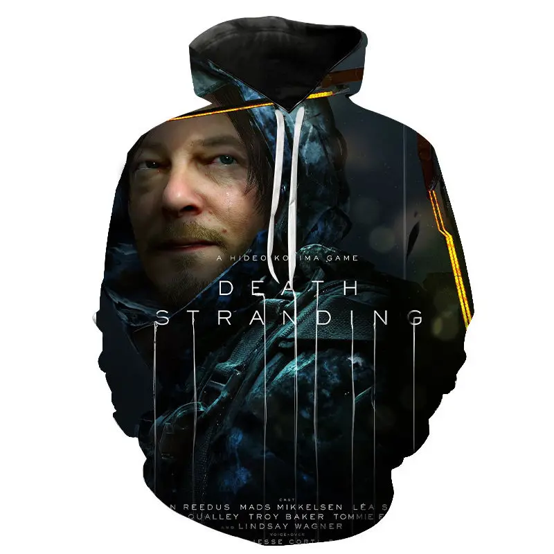 2020 Новый Death Stranding толстовки свободного покроя кофты с капюшоном уличная 3D печати