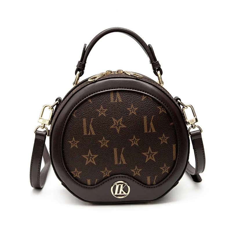 

Circular Fashion Shoulder Bag Chain belt Women's Crossbody Messenger Bags Simple Female Ladies Purse Female Round Handbag