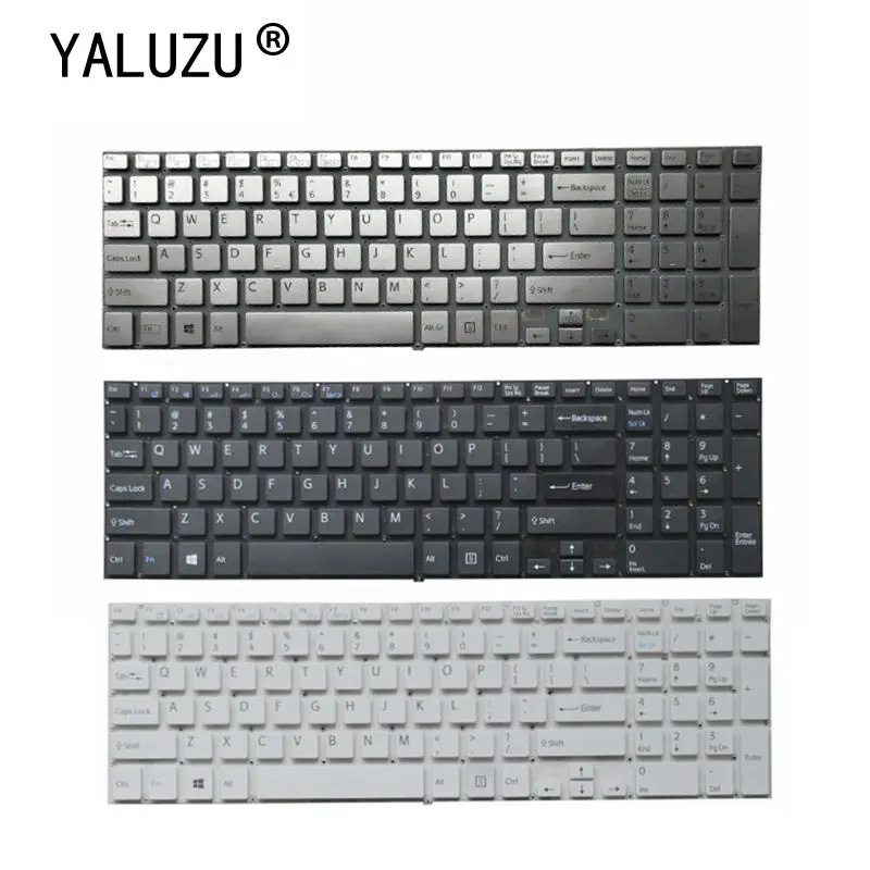 Клавиатура для ноутбука YALUZU без рамки Sony VAIO SVF152A29V SVF152C29V SVF1521Q1RW FIT15 SVF152 SVF153 SVF1541 |