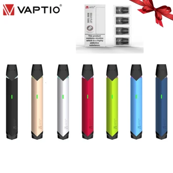 

Vaptio Solo Flat Mini Kit Portable System Kit 8pc 1ML Tank 12W 260mAh Electronic Cigarette Kit Vape Pod Ceramic Coil 1.5ohm