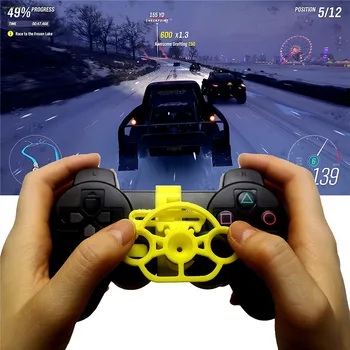 

Mini Steering Wheel Controller Replacement Accessories for Sony Playstation PS3 Racing Game