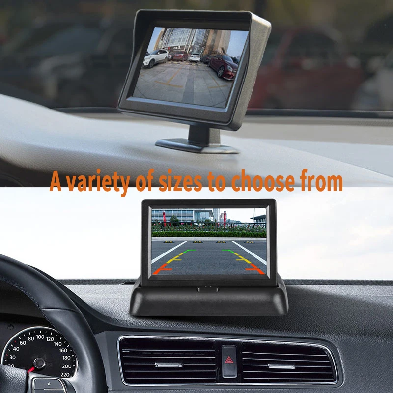 Hd800*480 LCD Tft Screen 4.3 &quot Car Monitor Reversing Parking With 2 Video Inputs Optional Rear View Camera And Front | Автомобили и