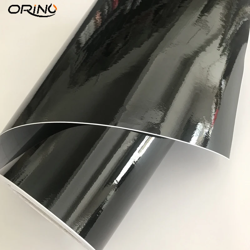 Black Gloss Car Vinyl Wrap Sticker-3