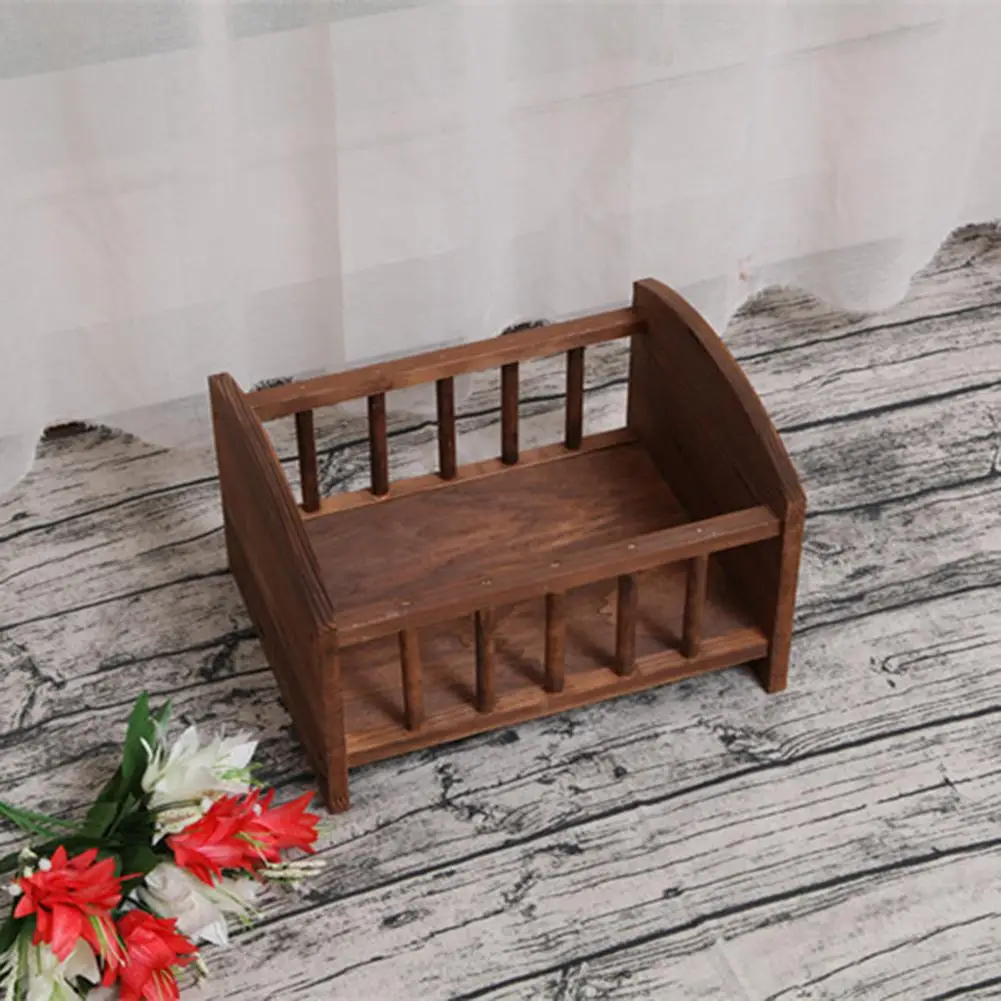 

Newborn Baby Mini Bed Photography Props Wooden Bed Photography Shooting Props Environment Friendly Material