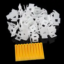 Kuulee, 100 шт., белая основа для выравнивания плитки, система прокладок, строительный инструмент, аксессуары, клинья, плитка для пола, PE плитка, затирка