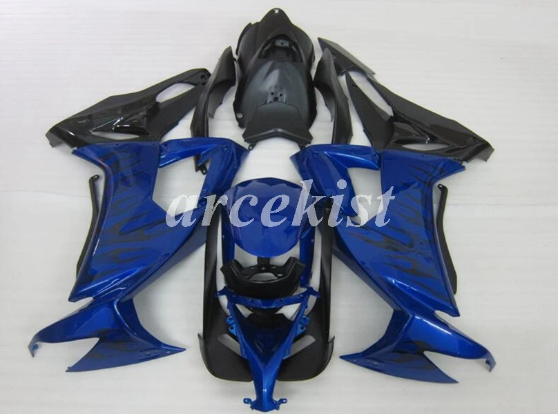 4 подарки ABS мотоцикл обтекатели комплект подходит для kawasaki Ninja ZX-10R ZX10R 2008 2009 2010 10R 08 09 10 Кузов Набор черный синий