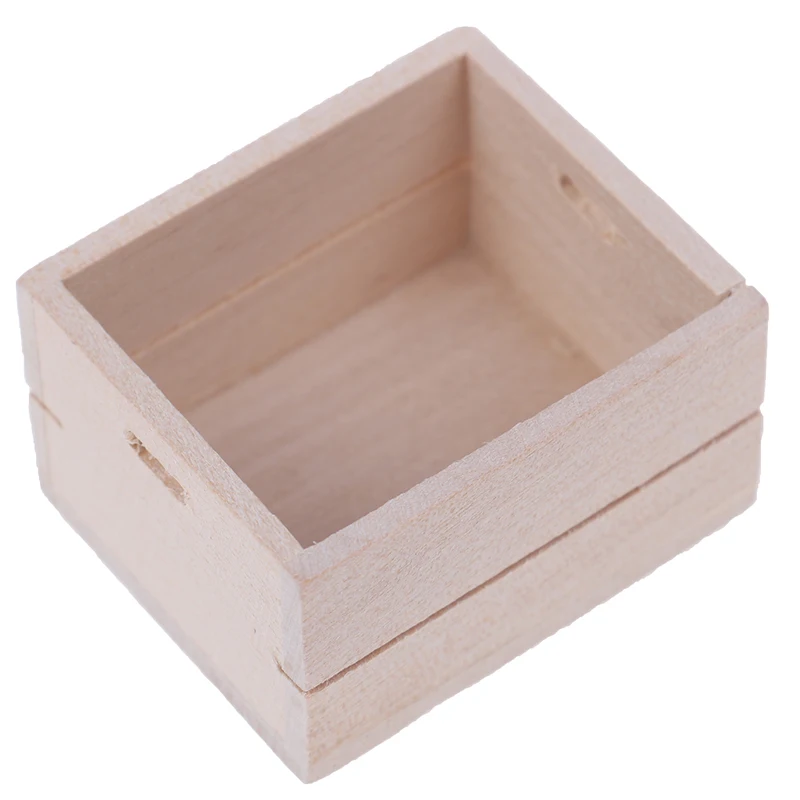 1 шт. 1:12 кукольный домик миниатюрная деревянная корзина для овощей и фруктов аксессуары для мебели
