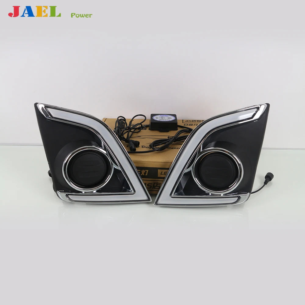 

DRL Daytime Running Lights Case For D-MAX Fog Lamp Cover Turn signal DMAX 2014 2015 2016 2017