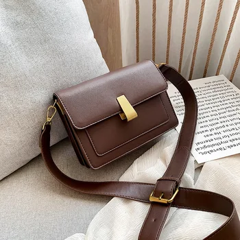 

RanHuang New 2020 Women's Brief Shoulder Bags Pu Leather Messenger Bags Girls Fashion Flap Small Crossbody Bags bolsa feminina
