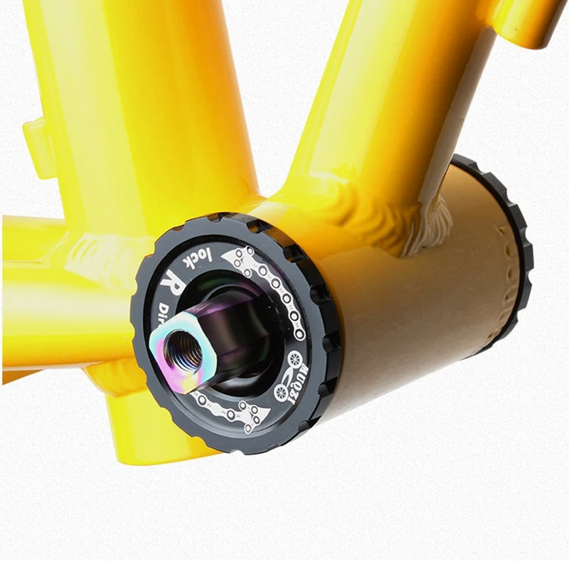 

Muqzi Titanium Alloy Square Hole Ceramics Central Shaft Foldable Bicycle Fixed Gear for Road Bike Mountain Mtb 103Mm
