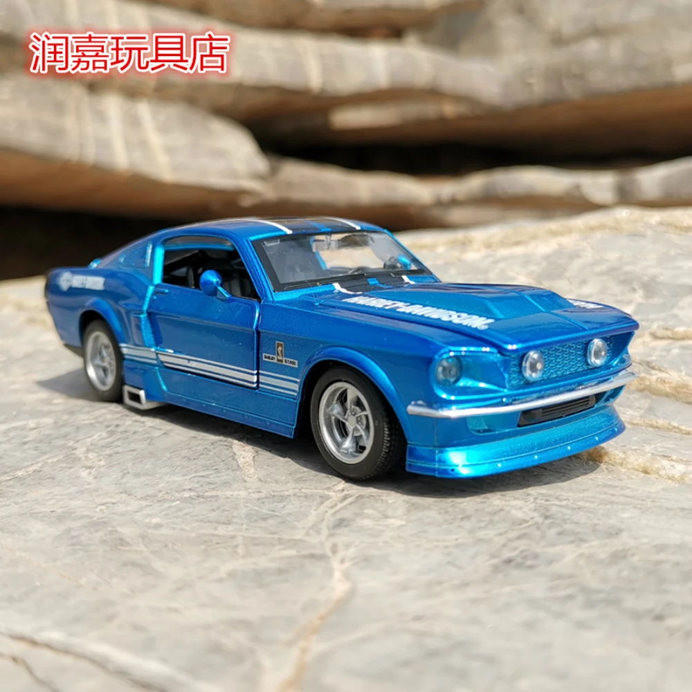 1:32 Модель Ford Mustang GT из сплава Акустооптическая возвратная сила открытие двери