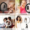 26 33CM Video Lights Dimmable Light Selfie LED Ring Light USB Ring Lighting Lamp With Tripod Stand To Make Youtube Ringlight 4