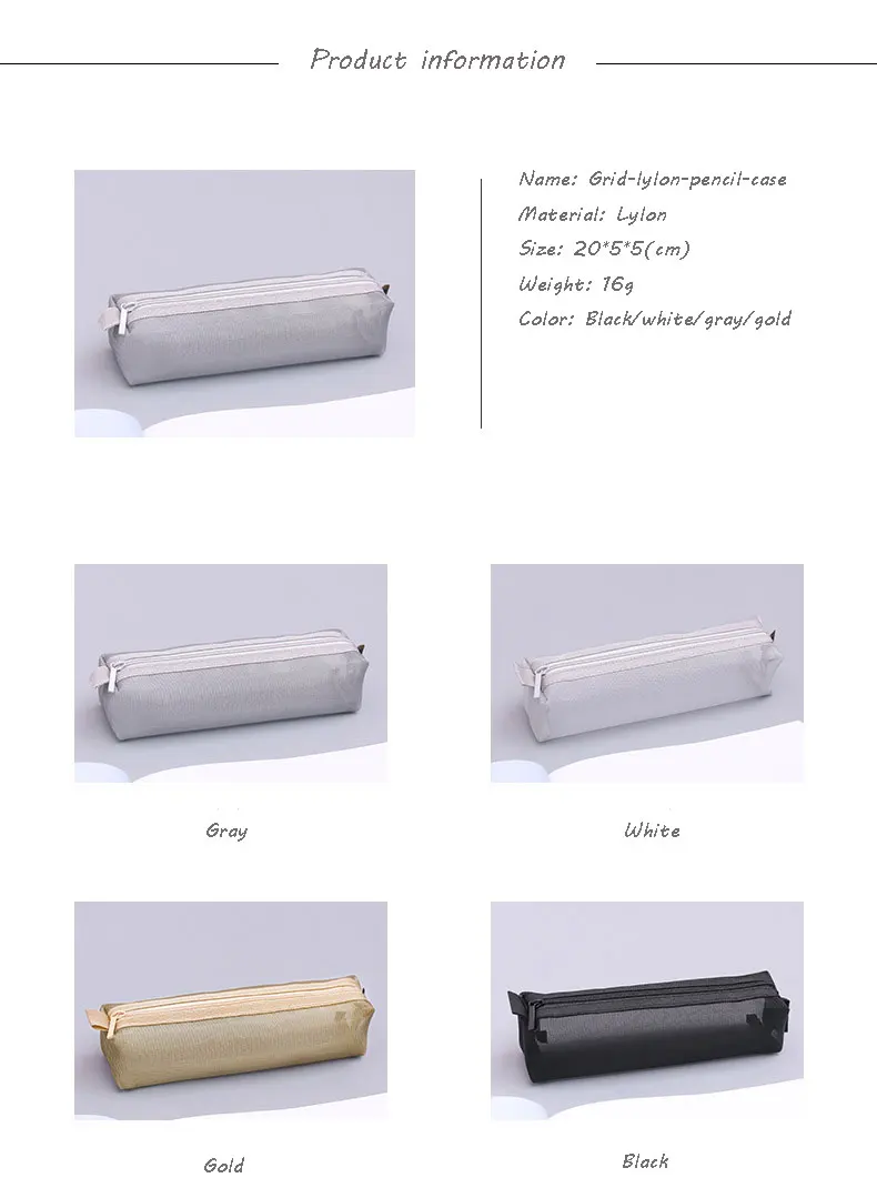 Сумка для карандашей джинсовый пенал для карандашей с сделанные сетки нейлоновая наклейка портативный Карандаш Чехол очки с прозрачными стеклами