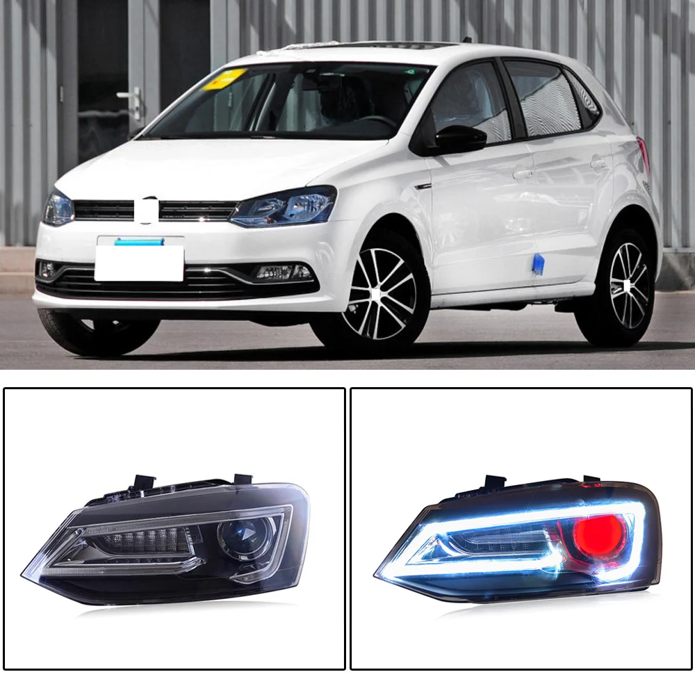 CAPQX 2 шт. для Защитные чехлы сидений сшитые специально Volkswagen polo 2011 2018 светодиодный