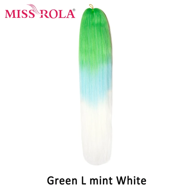 Miss Rola Synthetic 28Inch 100G NEW COLORS Hair Extension Yaki Straight Jumbo Braiding Hair Pre-Stretched Braid Kanekalon Hair 28INCH 100G