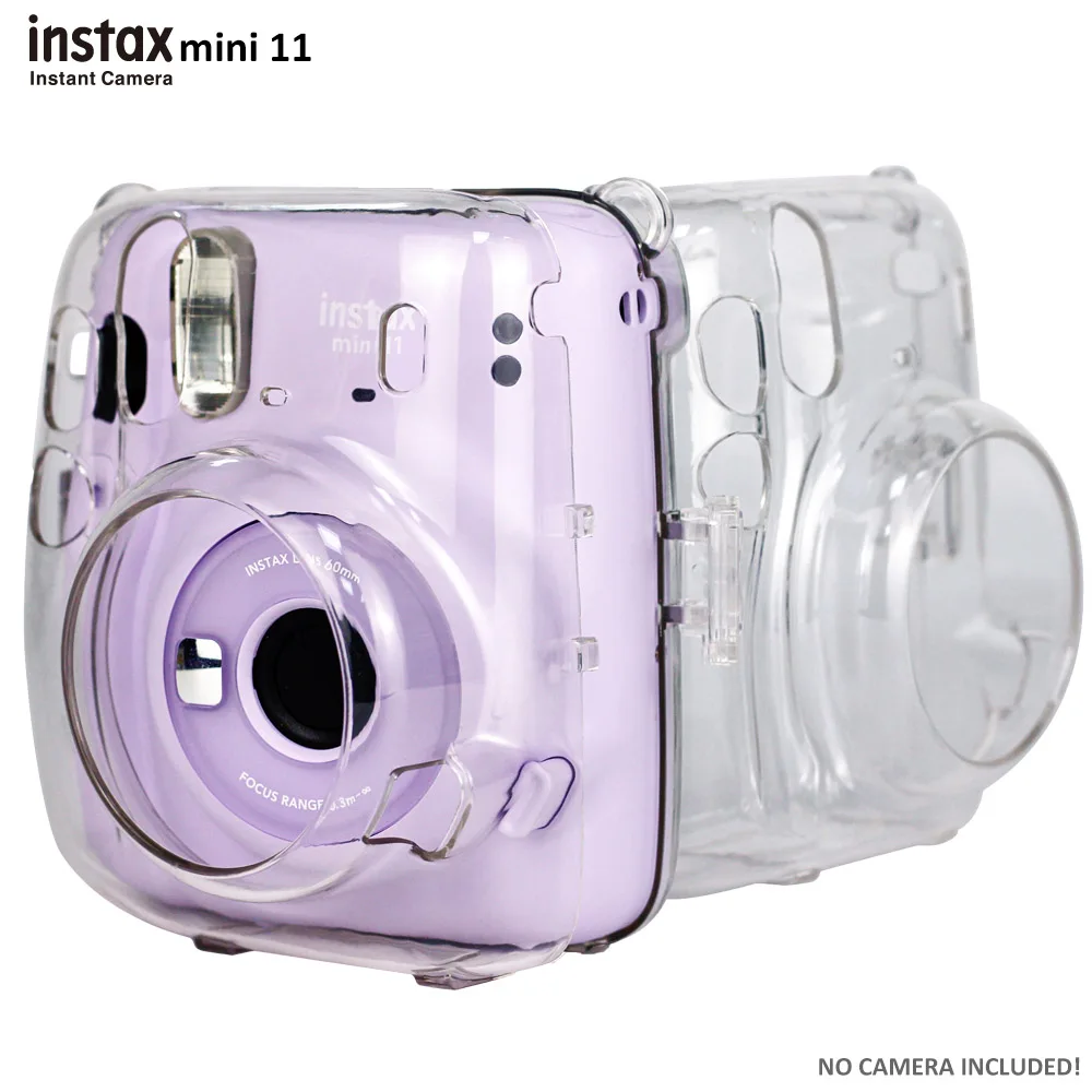 Camera Case Transparent Case Crystal Bag for Fujifilm Instax Mini 40/12/11/9/8/7+/7s/7c/40/70/90/Liplay Square SQ1/20 Instant Film Camera