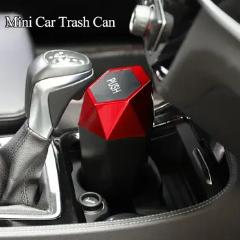 

Car Trash Can Portable Car Dustbin with Lid Leak-proof Auto Trash Bin Mini Garbage Bin for Automotive Car Home Bedroom Kitchen O