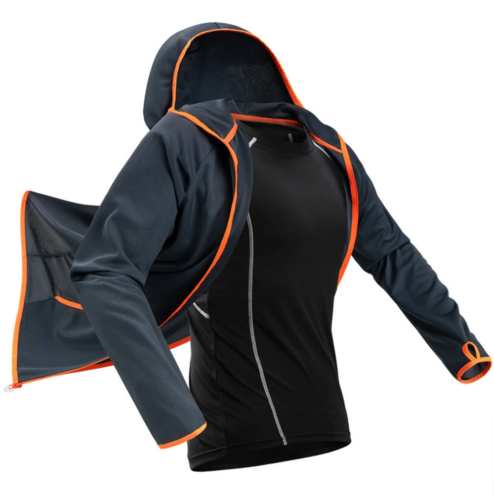 Waterproof Hiking Jackets Fishing Men Tech Hydrophobic Clothing Casual Ice silk Waterproof Outdoor Camping Hooded Jackets