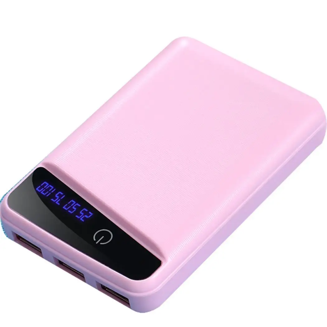 pink 3 USB mi ni power Bank мобильный телефон 10000 мАч портативное зарядное устройство Внешняя батарея power bank Poverbank для samsung iPhone X Xiaomi mi - Цвет: pink