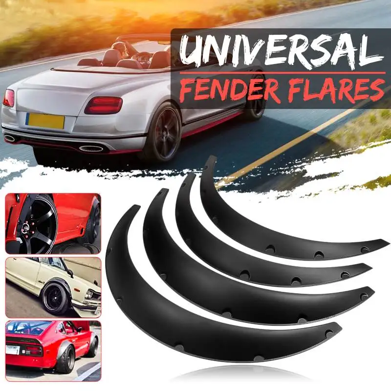 

4PCS Mud Universal Car Mudguard Protector Mud Splash Guard For Fender Flares Flexible For Benz For BMW For Audi BFD-UNIZG-PU