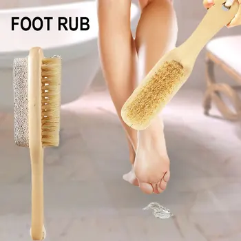

Hot sale Feet File Double Sided Brush Hard Skin Callus Remover Scrubber Home Pedicure Exfoliation