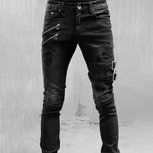 Spring Summer Boyfriend Jeans Street Fashion Tight Long Jeans Straight Jeans Men's High Waist Men Designer Jeans for Men