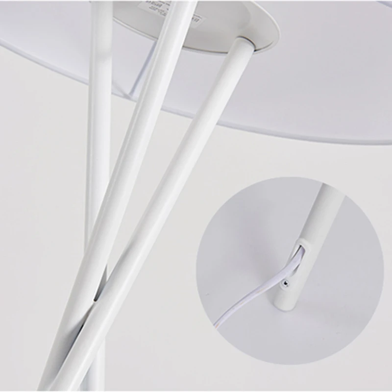 Nordic Floor Lamp Led Modern Iron Tripod Floor Lamps For Living Room Bedroom Study Decor Home Remote Dimming E27 Standing Lamp