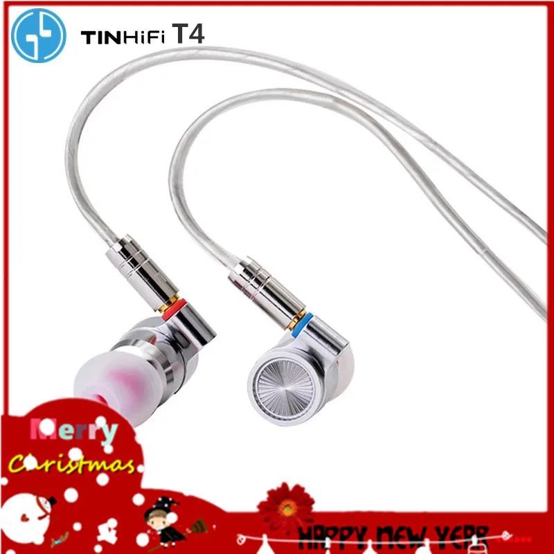 TINHIFI T4 металлические наушники HIFI 10 мм CNT Динамический драйвер Bass гарнитура MMCX Cable