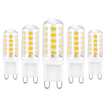 

5pcs / Box AC230V 5W Warm White G9 Bulbs 360 Degrees Beam Angle 32LED Light Adjustable Brightness For Home Lighting