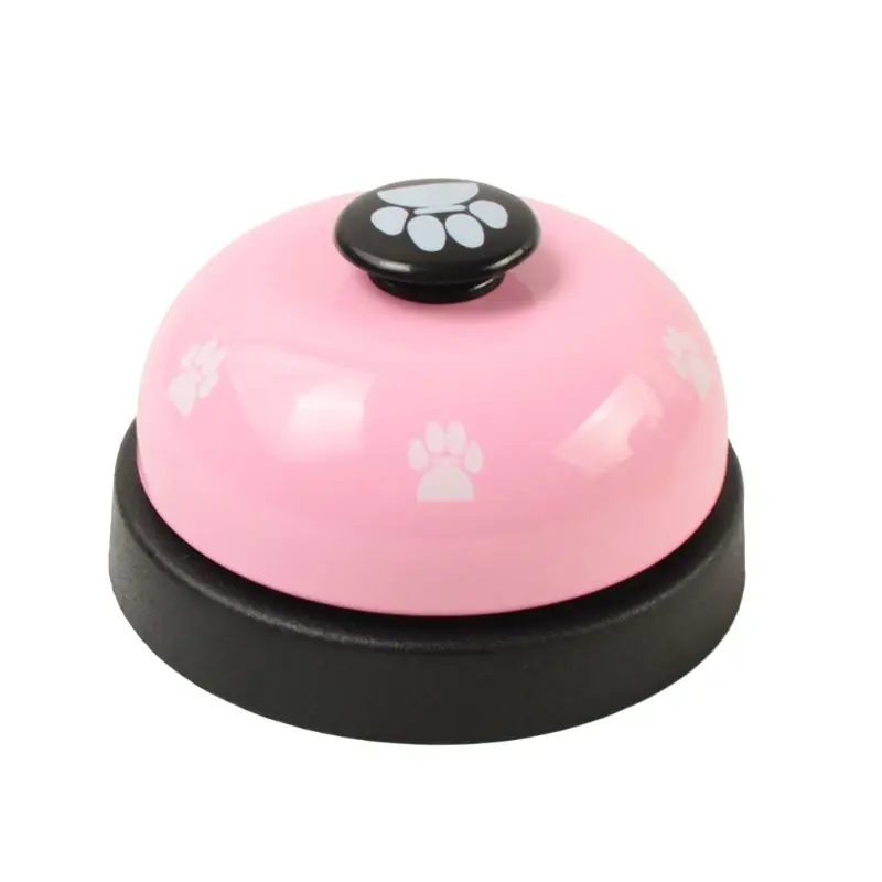 Pet Training Bell Paw Print Metal Doorbell Dog Puppy Feeding Calling Communication Device Interactive Toy-3