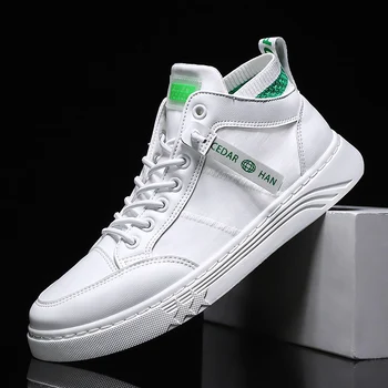 

Men Casual Shoes 2020 New Spring Summer Ultra-light Sneakers For Men Fashion Mesh Breathable Vulcanized Shoes Male White Shoes