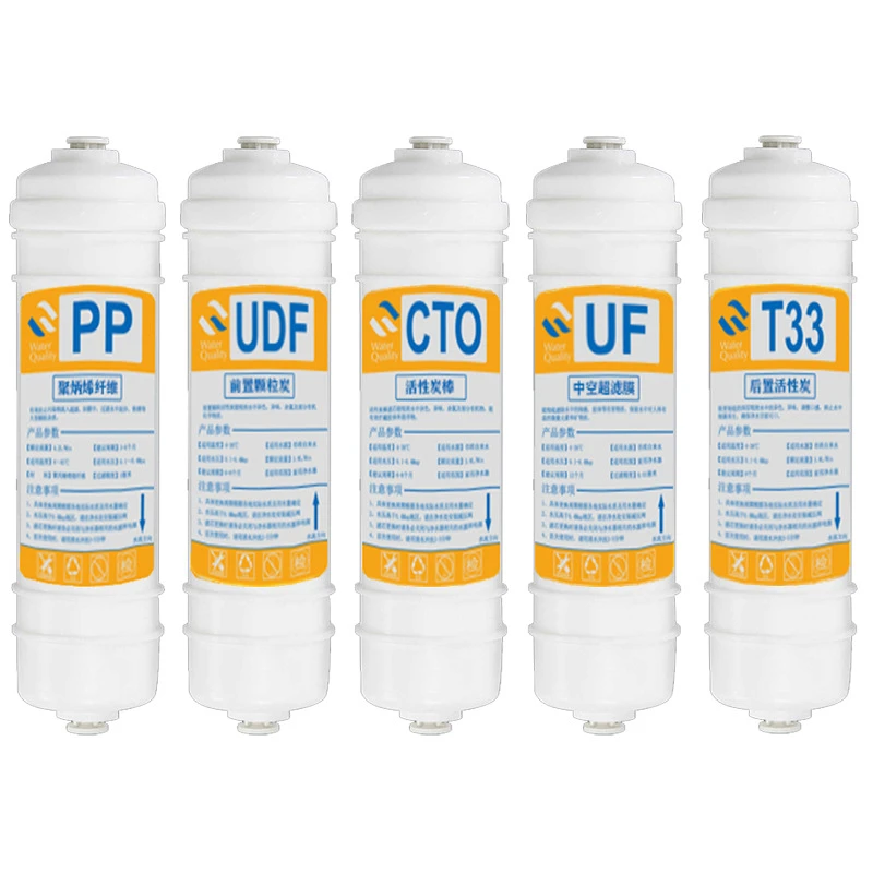 YenvQee cartucho de repuesto para purificador de agua, 2 puntos, 10 5 etapas, filtro de agua UDF CTO UF FOO T33|Filtros de agua| - AliExpress