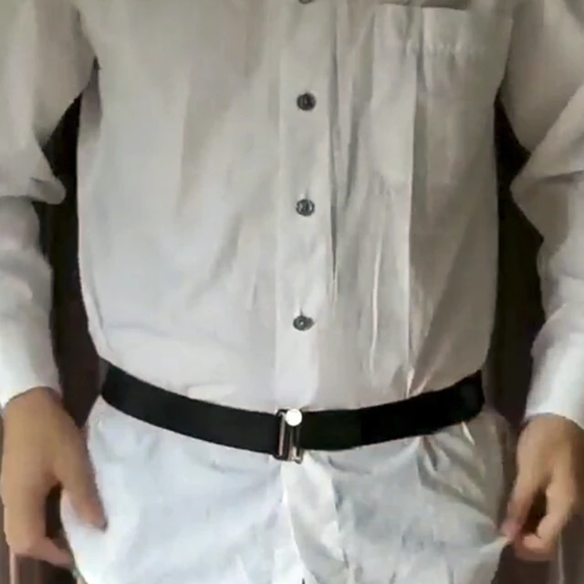 Regulowana koszula męska antypoślizgowy pasek koszula rama pasek na ramię  blokada pasek na klamrę antypoślizgowa zmarszczka tanie i dobre opinie
