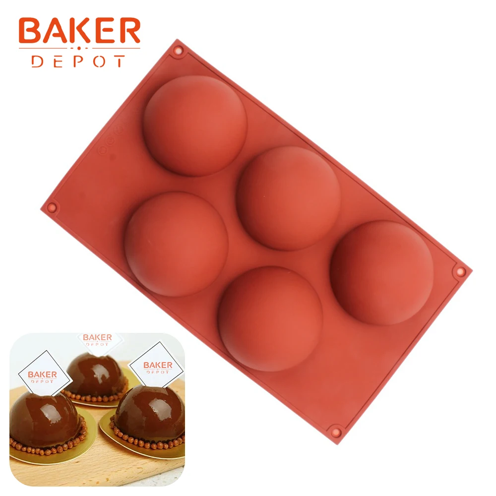 BAKER DEPOT силиконовая форма для формы для изготовления мыла, шоколада, круглая форма для выпечки торта, Форма мыла ручной работы для пудинга и желе, форма для выпечки кондитерских изделий