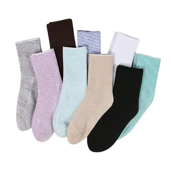 

1 Pair Women Female Thermal Socks Thicken Fleece Lined Winter Warm Adults Ladies Ankle High Casual Elastic Fashion Casual Socks