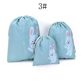 

1 Set (3pcs)of Cloth Bag Shoe Bag Travel Storage Pouch Drawstring Dust Bags PEVA