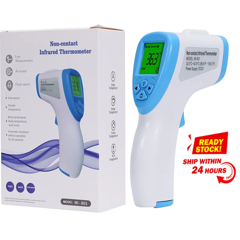 

NEW Muti-fuction Baby Thermometer Infrared Digital LCD Body Measurement Forehead Non-Contact Adult Body Thermometer Gun