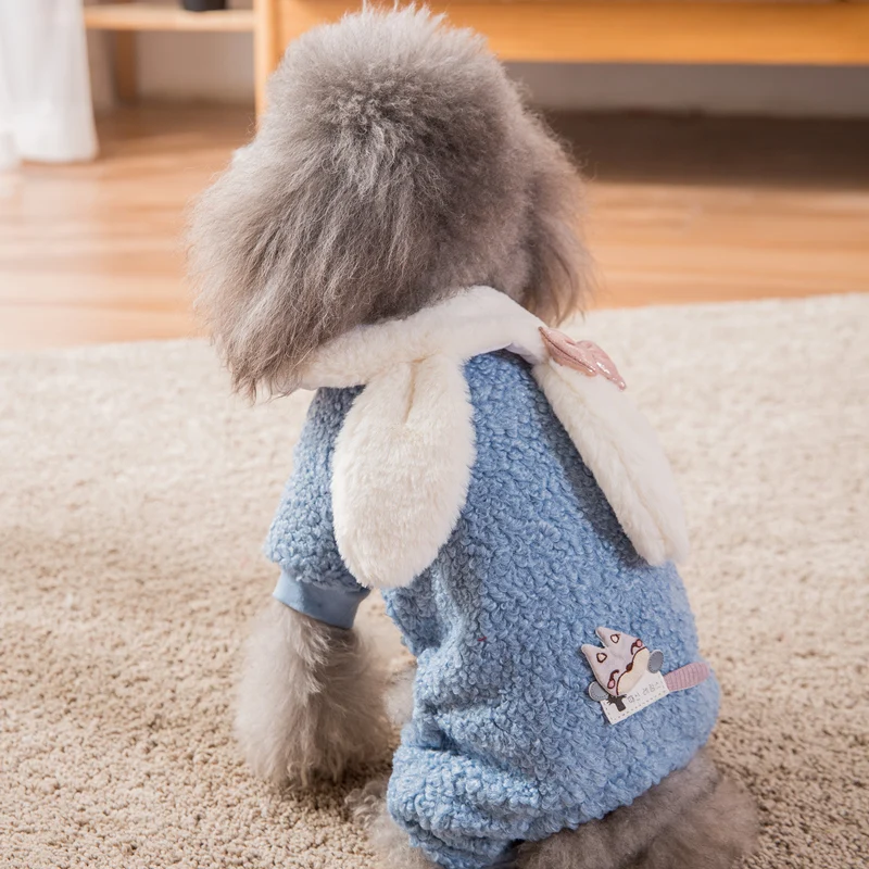 Hipidog Бесплатная доставка Забавный милый кролик одежда для домашних животных