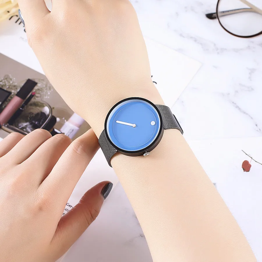 

2019 Creative Women Watches Ultra-thin Mesh Belt Dot Individual Watch Simple Quartz Watch whatch Relogio Feminino Reloj Mujer