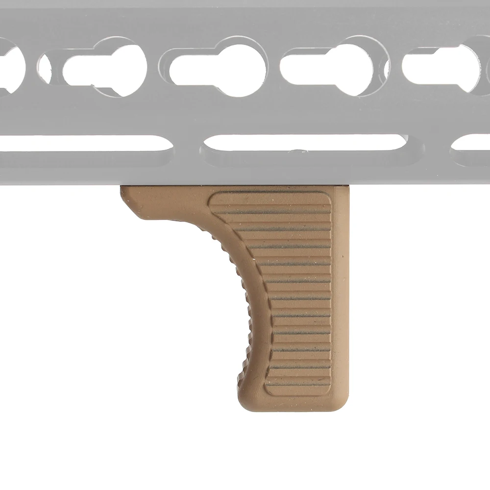 Тактический охотничий Keymod Rail Handguard ручной стоп баррикад отдых стандартный интерфейс алюминиевый черный загар - Цвет: Tan