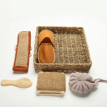 

Loofah Back Scrubber & Body Brush for Dry Skin Brushing Back Scratcher Brush, Bath and Shower Cellulite Brush Gift Set