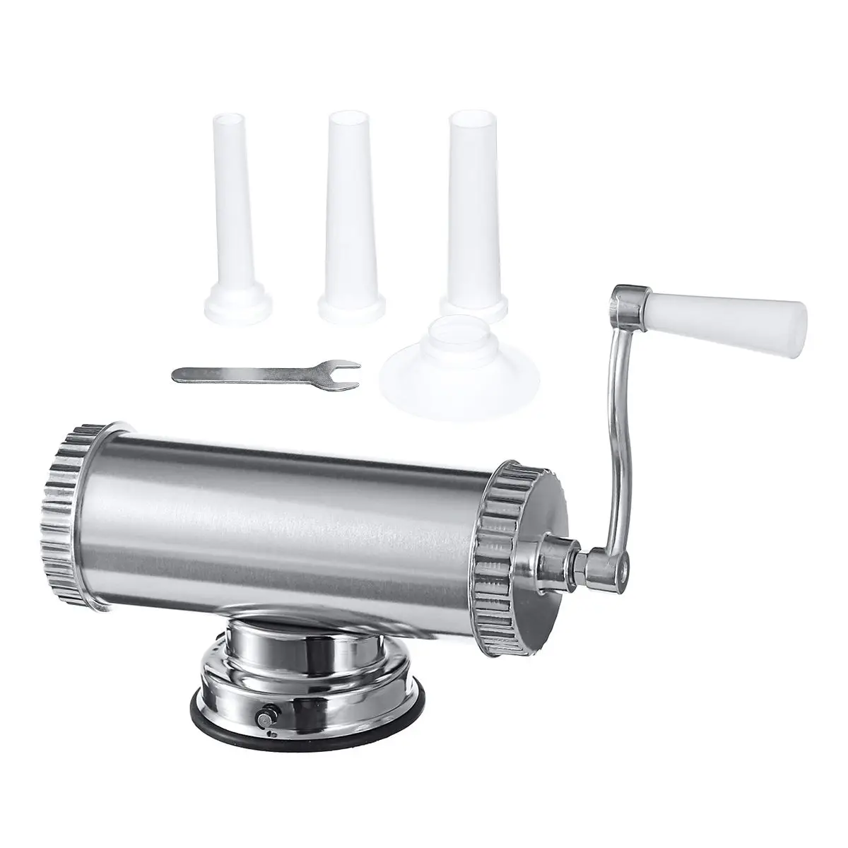 

2Lbs Aluminium Alloy Manual Sausage Stuffer Maker Meat Filler Commercial Salami Meat Tools Filling Tube Kitchen Accessories