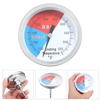 

2 inch BBQ Smoking Thermometer Metal Temp Gauge Oven Cooking Grill Thermostat Tools Food Thermometer for Kitchen Gadget