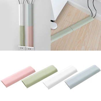 

Self-adhesive Safety Tidy Cable Cover Protector home office Wire Wall Mount Management Cord Hide Raceway Organizer Holder