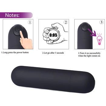 Rechargeable Mini Bullet Vibrator G Spot Stimulator Clitoral Sex Toys for Women/Beginners USB Charge 10 Speed Strong Vibration 5